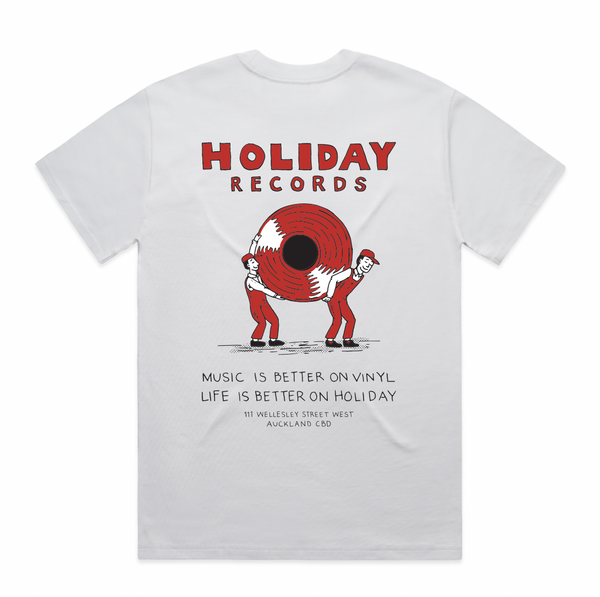 Holiday Records x Vacation Studio T-Shirt — White
