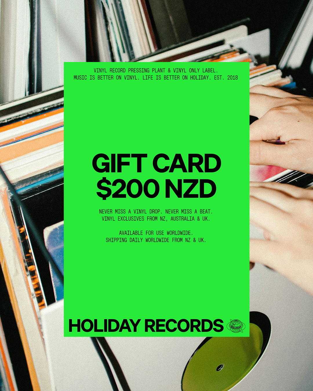 Holiday Records Gift Card