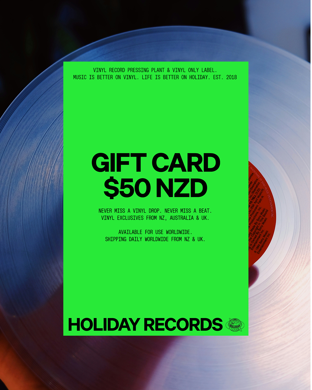 Holiday Records Gift Card