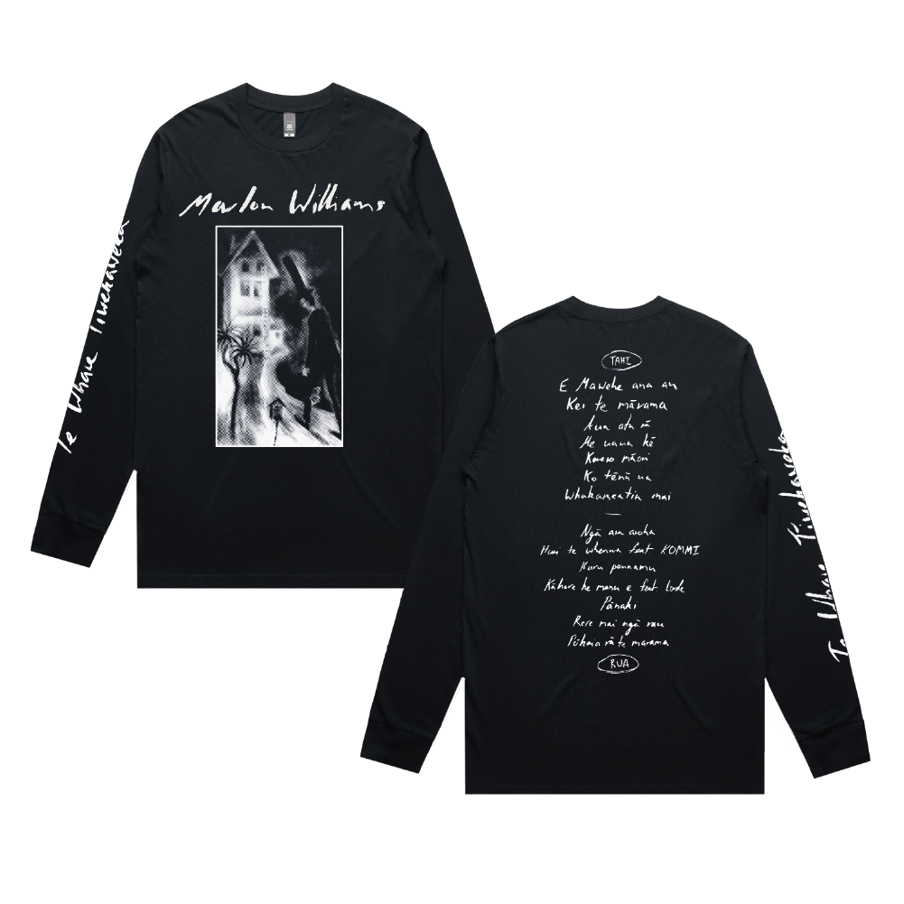 Marlon Williams - Te Whare Tīwekaweka Navy Blue Long Sleeve (inc. Digital Download of Te Whare Tīwekaweka)