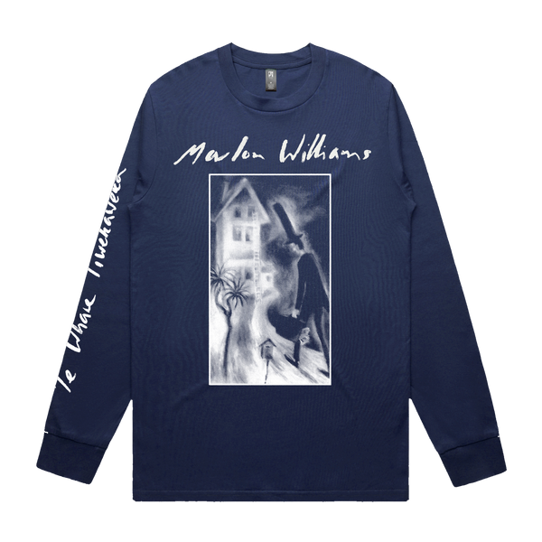 Marlon Williams - Te Whare Tīwekaweka Blue Long Sleeve (Pre-Order) (inc. Digital Download of Te Whare Tīwekaweka)