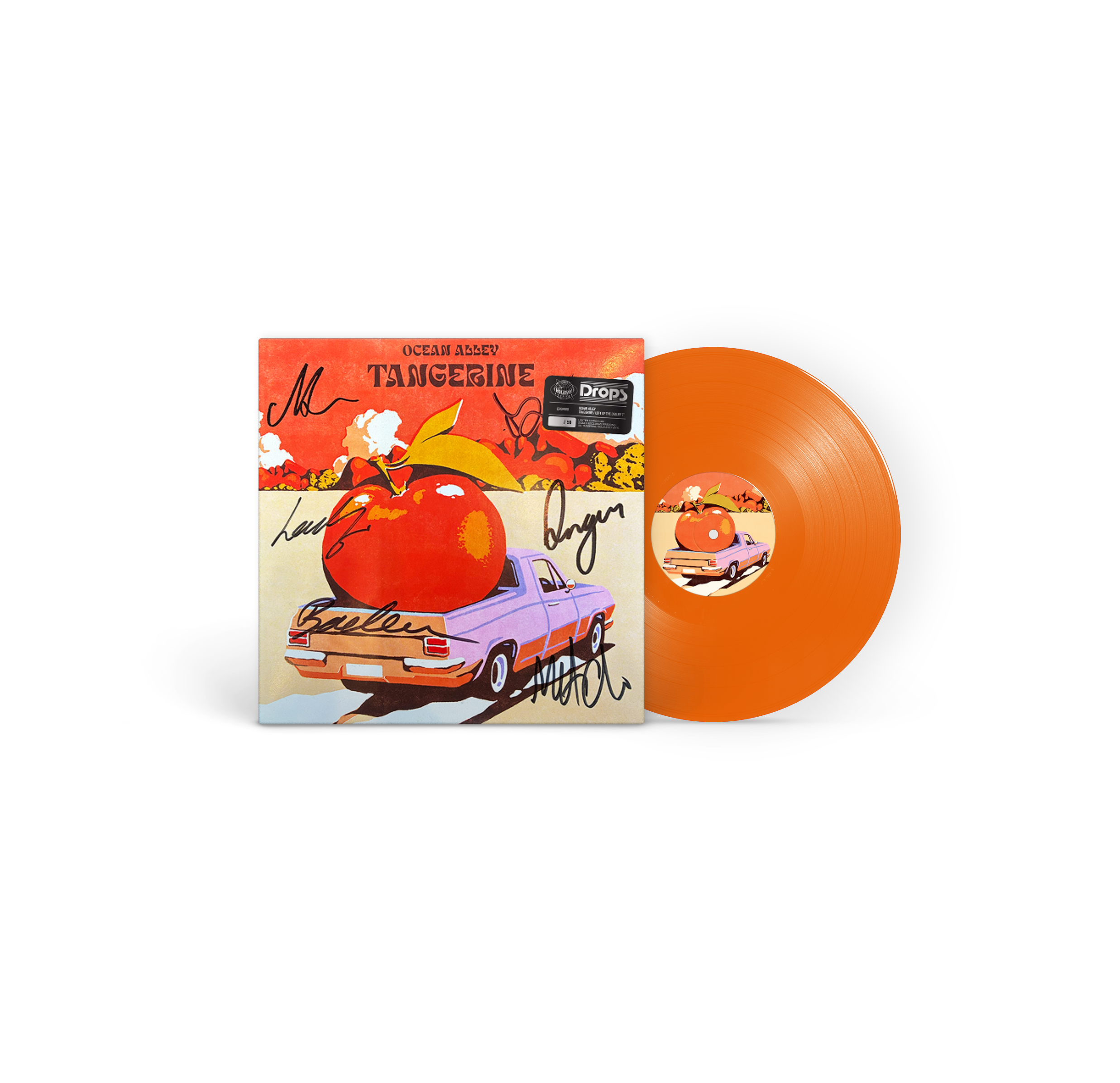 Ocean Alley - Tangerine / Left Of The Dealer 7" (Signed)