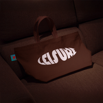 LEISURE - Chocolate Oversized Tote (Pre-Order)