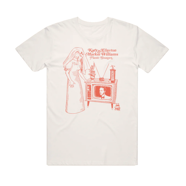 Kacy & Clayton and Marlon Williams / 'Plastic Bouquet' Natural T-shirt