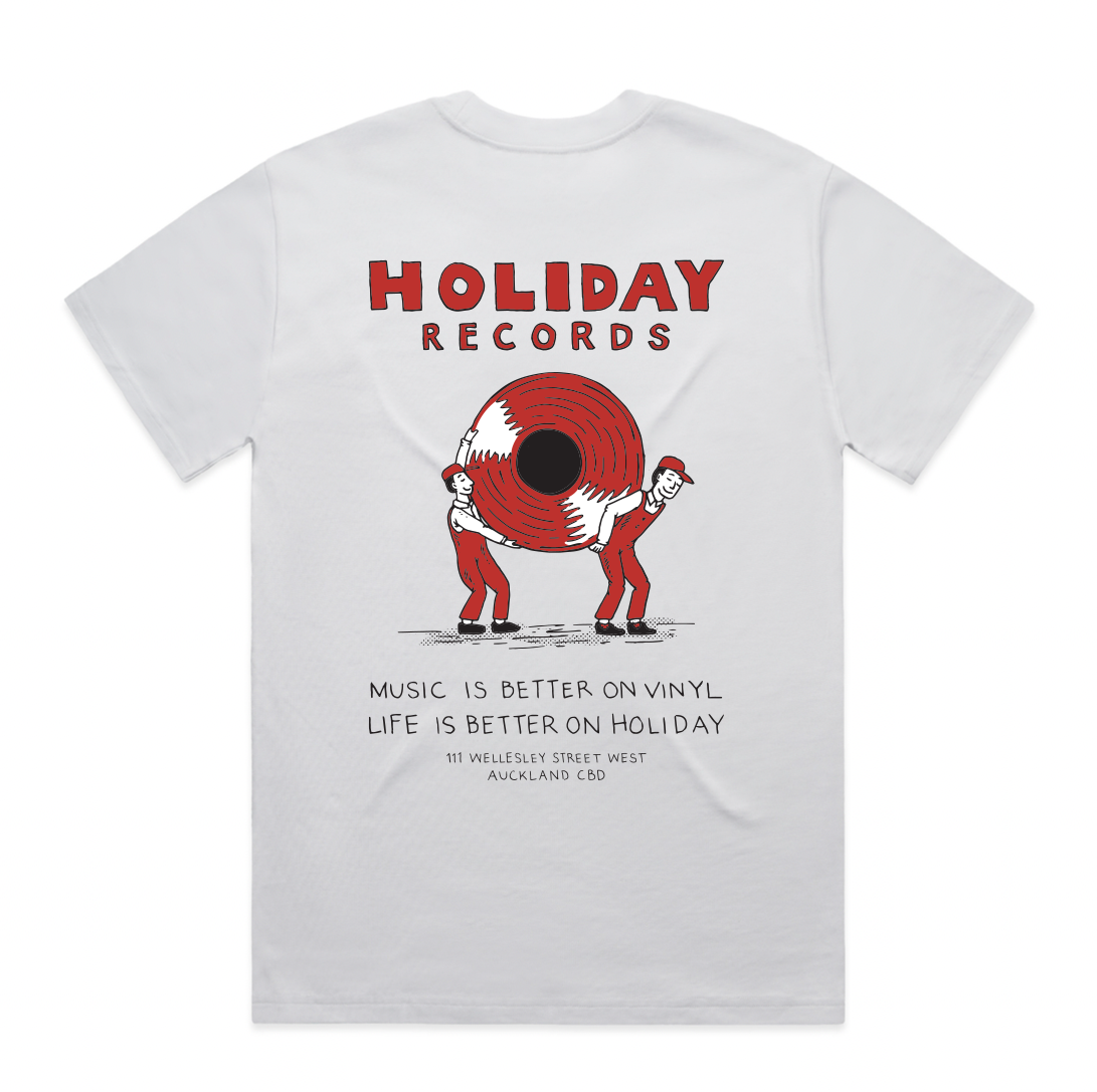 Holiday Records x Vacation Studio T-Shirt — White