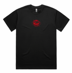 Holiday Records Globe Logo T-shirt (Black/Red)